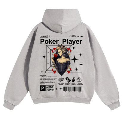 Poker Player Unisex Solid Color Hoodie wearishow