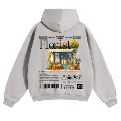 Florist Unisex Solid Color Hoodie wearishow