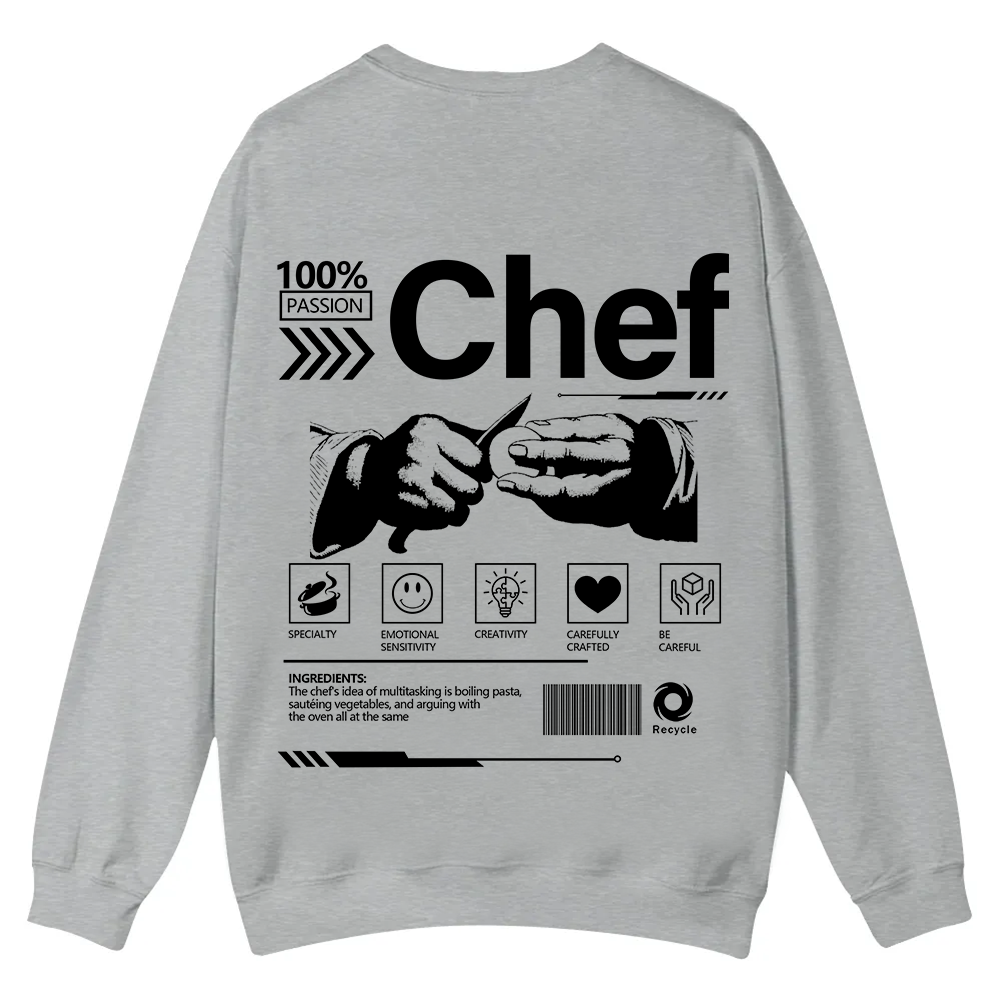 Chef Casual Crewneck Sweatshirt wearishow