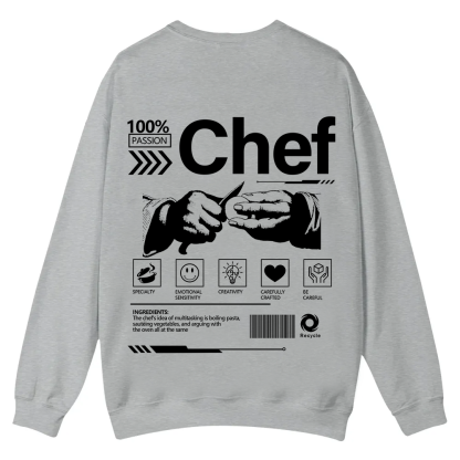 Chef Casual Crewneck Sweatshirt wearishow
