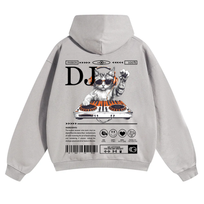 DJ Unisex Solid Color Hoodie wearishow