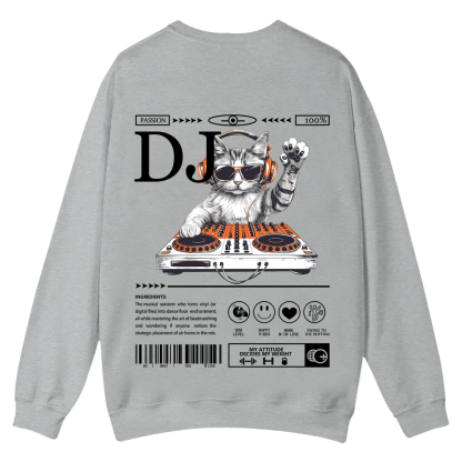 DJ Casual Crewneck Sweatshirt wearishow