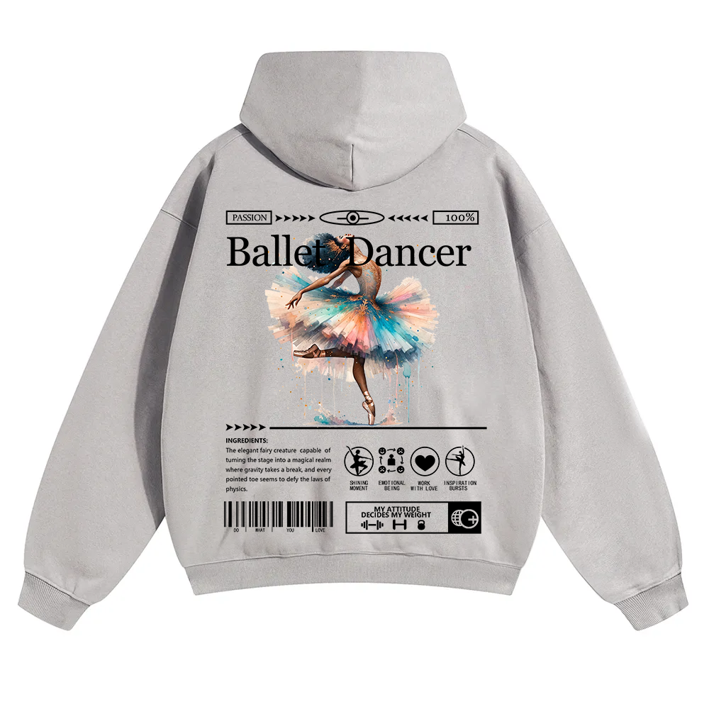 Ballet Dancer Unisex Solid Color Hoodie wearishow
