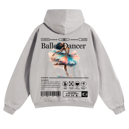 Ballet Dancer Unisex Solid Color Hoodie wearishow