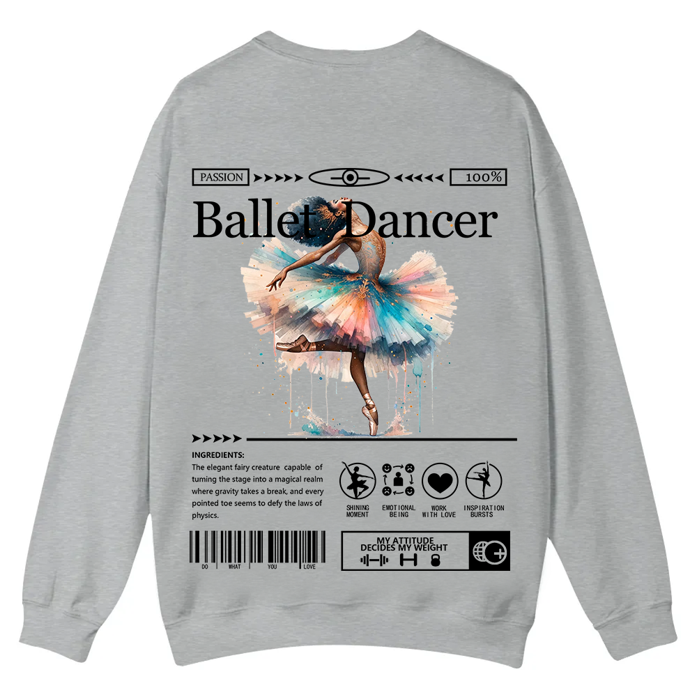 Ballet DancerCasual Crewneck Sweatshirt wearishow