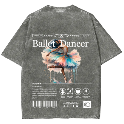 Ballet Dancer Unisex Fit Washed T-Shirt