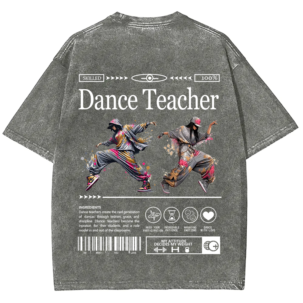 Dance Teacher Unisex Fit Washed T-Shirt