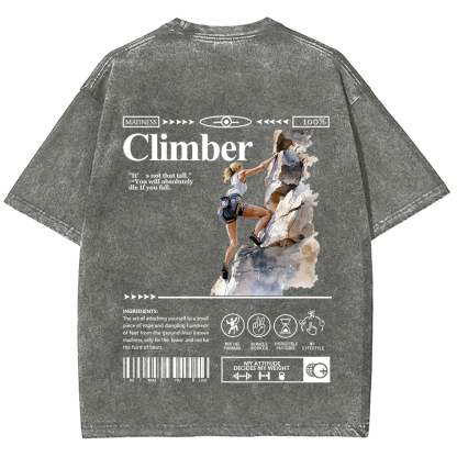 Climber Unisex Fit Washed T-Shirt