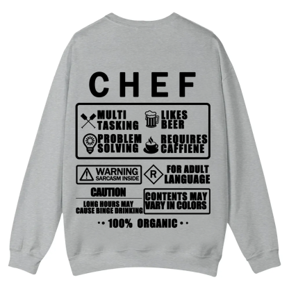  Chef Casual Crewneck Sweatshirt