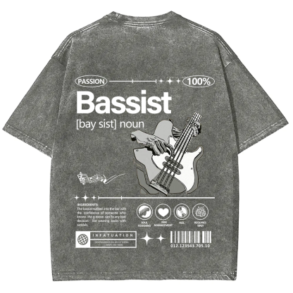Bassist Unisex Fit Washed T-Shirt