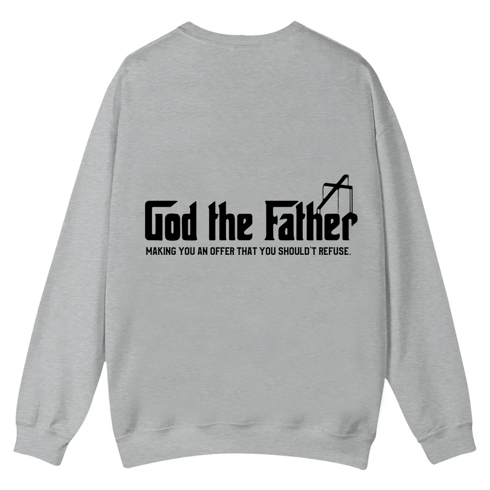 God The Father Christian Casual Crewneck Sweatshirt wearishow
