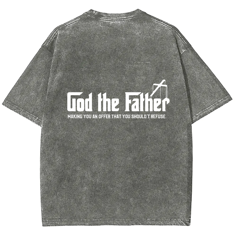 God The Father Christian Unisex Fit Washed T-Shirt