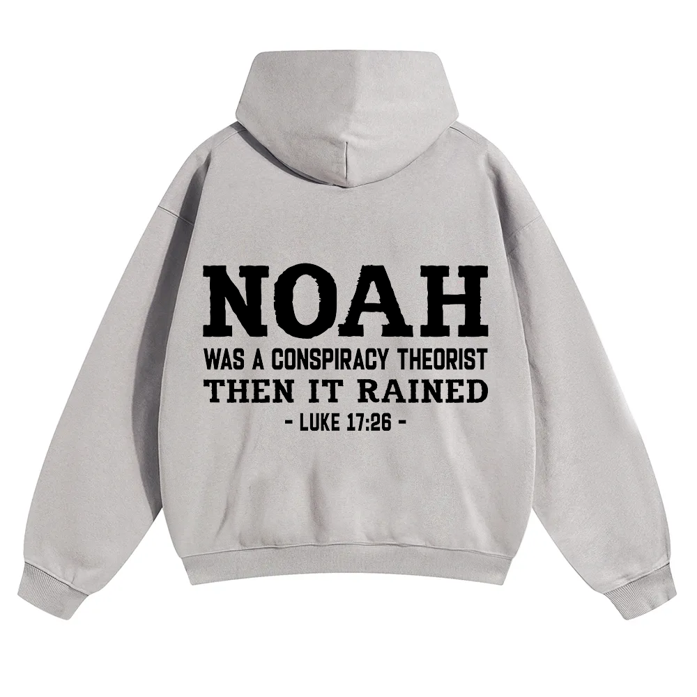Noah Was a Conspiracy Theorist Unisex Solid Color Hoodie wearishow