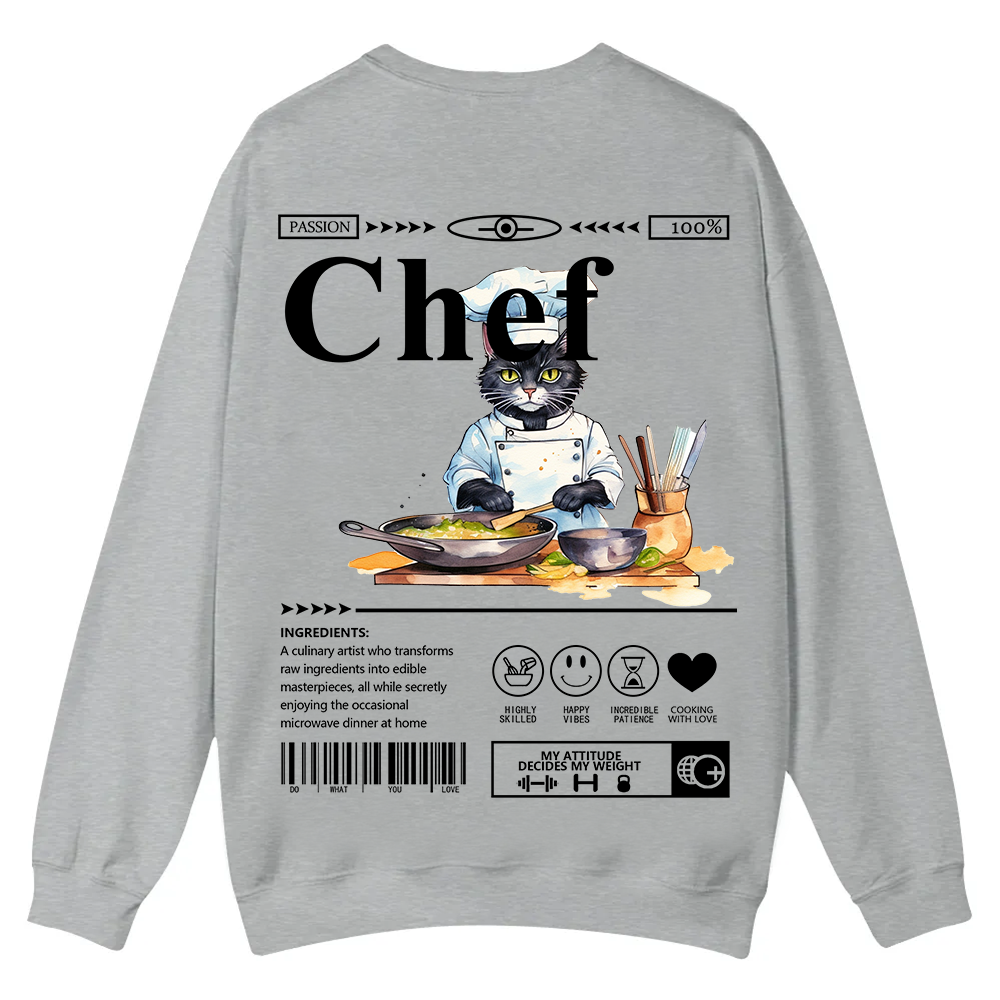 Chef Casual Crewneck Sweatshirt wearishow