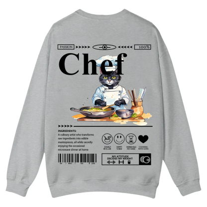 Chef Casual Crewneck Sweatshirt wearishow