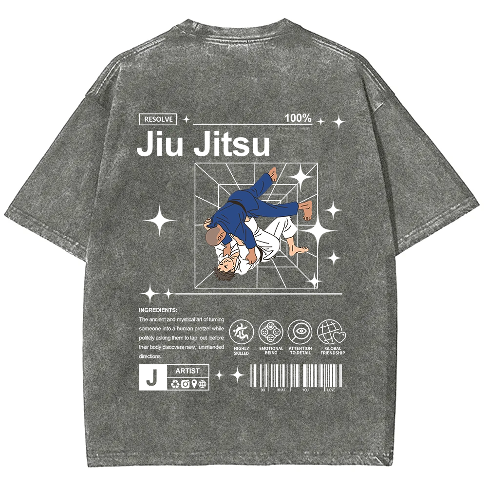 Jiu Jitsu Unisex Fit Washed T-Shirt