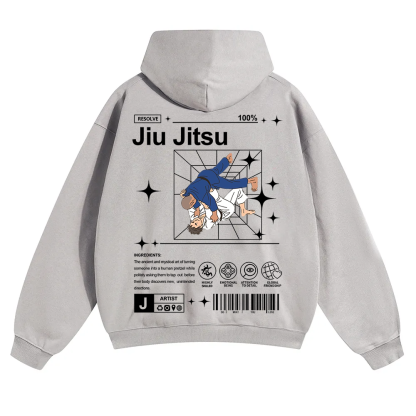 Jiu Jitsu Unisex Solid Color Hoodie wearishow