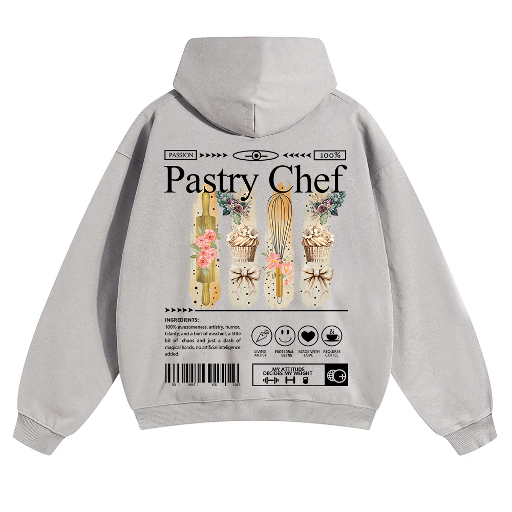 Pastry Chef Unisex Solid Color Hoodie wearishow