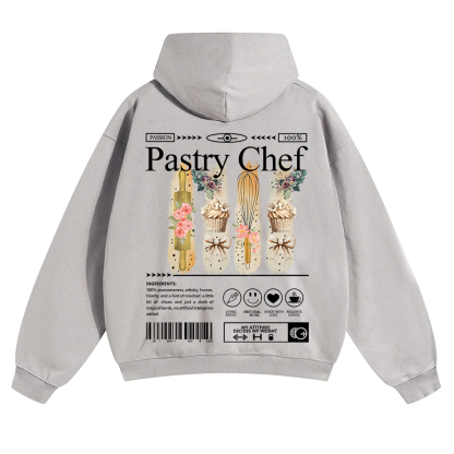 Pastry Chef Unisex Solid Color Hoodie wearishow