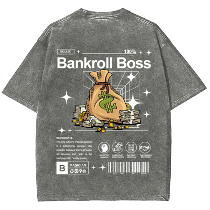 Bankroll Boss Unisex Fit Washed T-Shirt