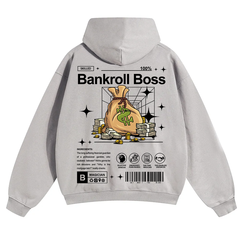 Bankroll Boss Unisex Solid Color Hoodie wearishow