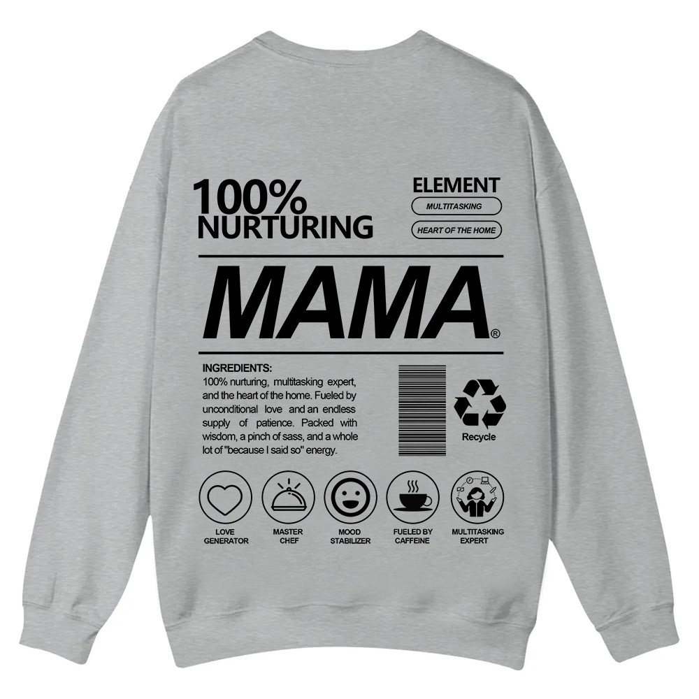 Mama Casual Crewneck Sweatshirt wearishow