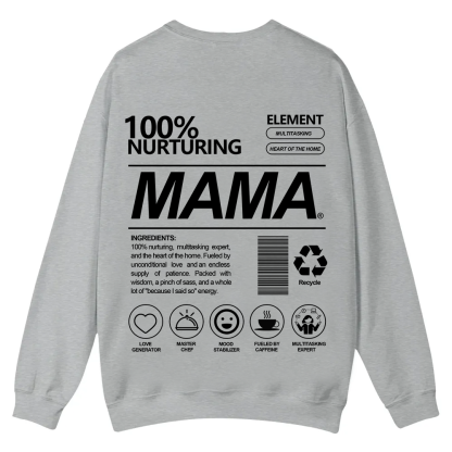 Mama Casual Crewneck Sweatshirt wearishow