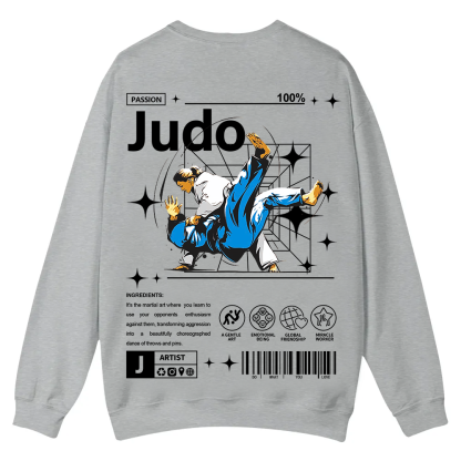 Judo Casual Crewneck Sweatshirt wearishow