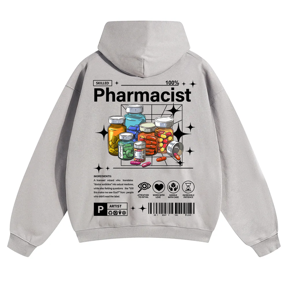 Pharmacist Unisex Solid Color Hoodie wearishow