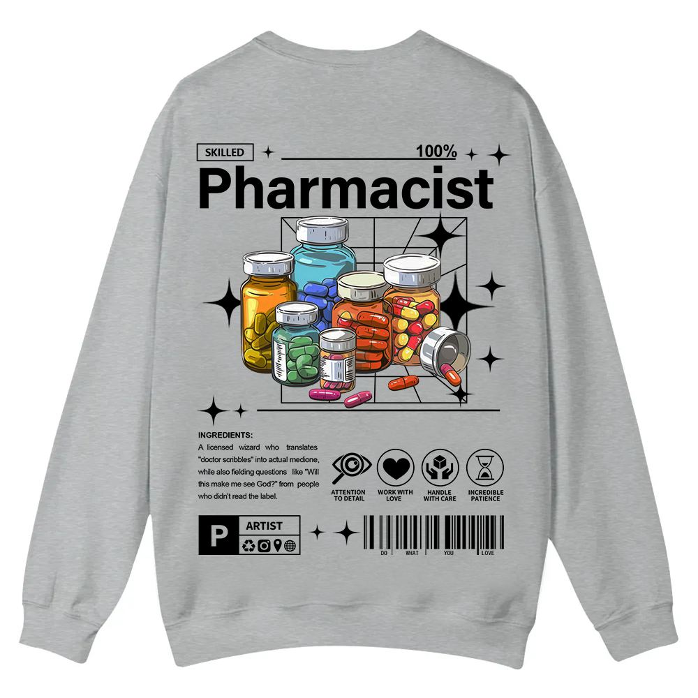 Pharmacist Casual Crewneck Sweatshirt wearishow