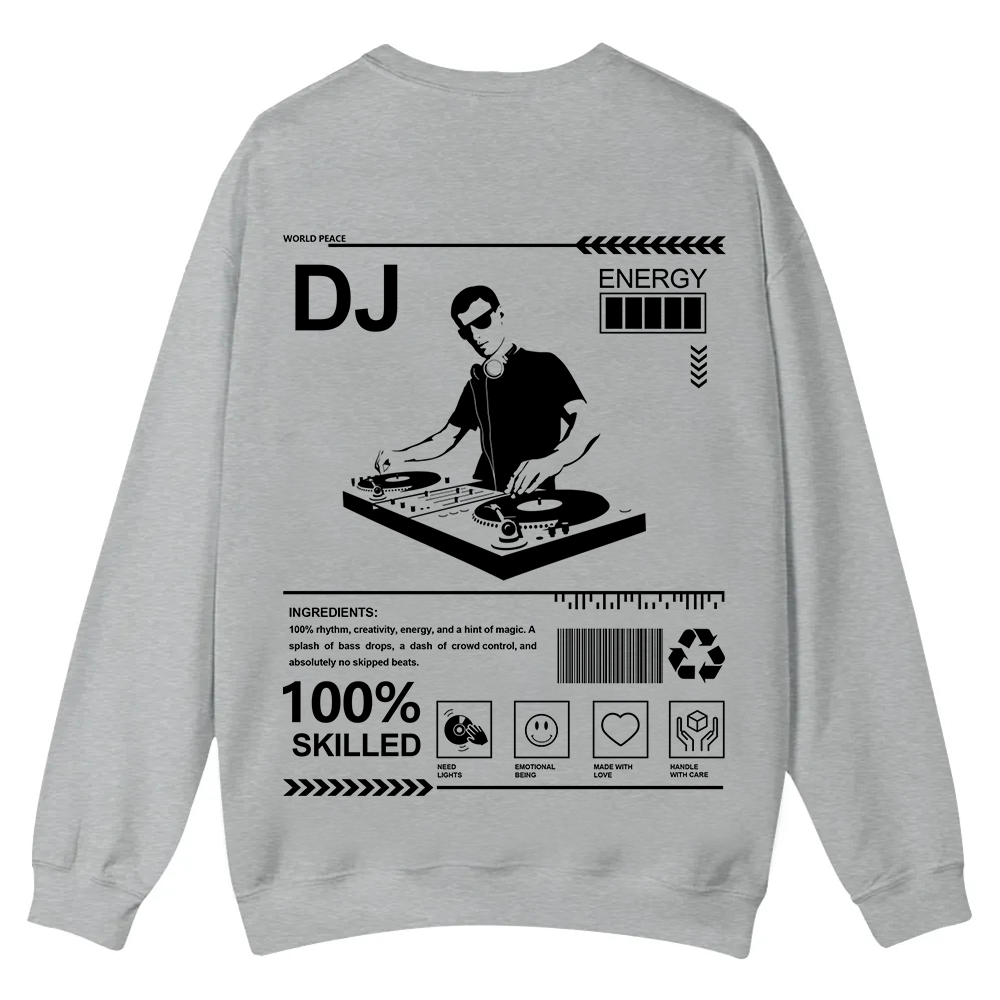 DJ Casual Crewneck Sweatshirt wearishow