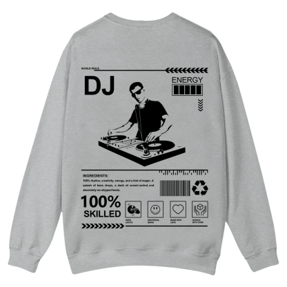 DJ Casual Crewneck Sweatshirt wearishow