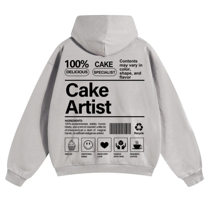 Cake Artist  Unisex Solid Color Hoodie wearishow