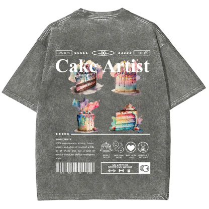 Cake Artist Unisex Fit Washed T-Shirt