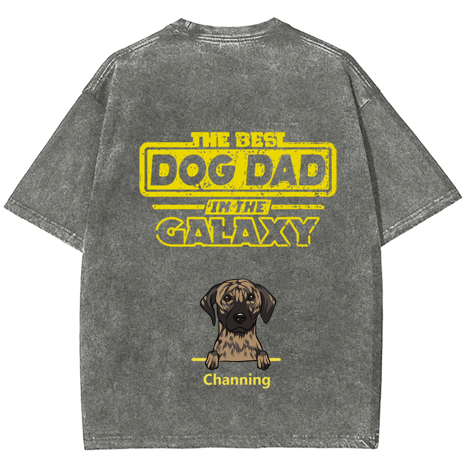 The Best Dog Dad In The Galaxy - Personalized Custom Unisex T-shirt