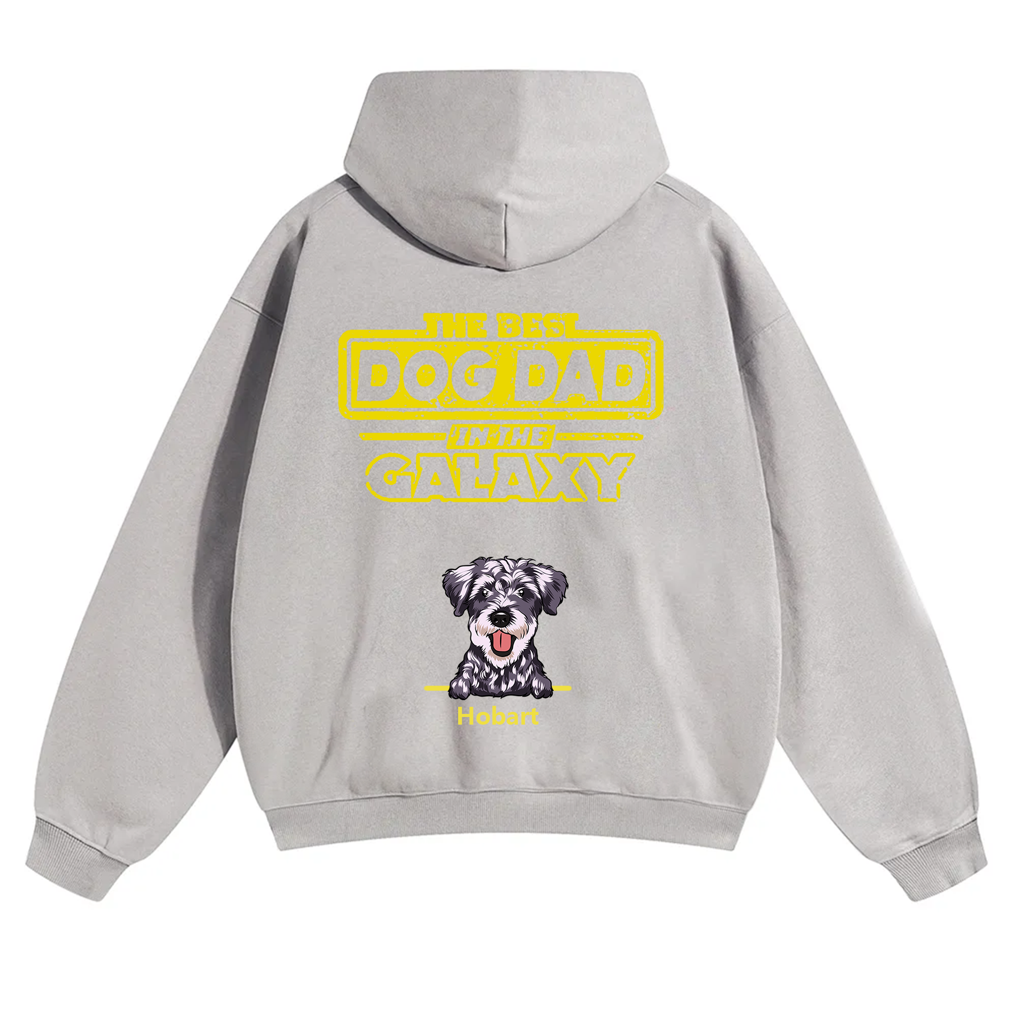 The Best Dog Dad In The Galaxy - Personalized Custom Unisex Hoodie