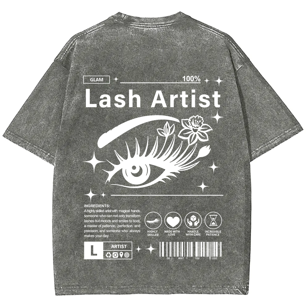 Lash Artist Unisex Fit Washed T-Shirt