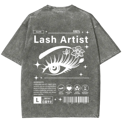Lash Artist Unisex Fit Washed T-Shirt
