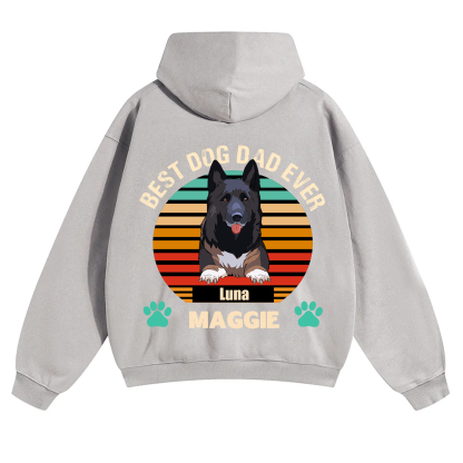 Best Dog Mom and Dad Ever - Personalized Custom Unisex Hoodie