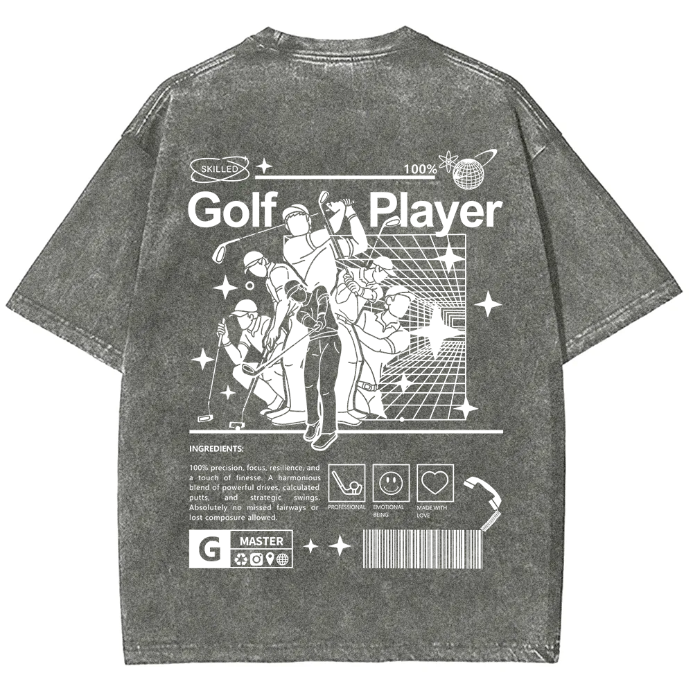 Golf Player Unisex Fit Washed T-Shirt