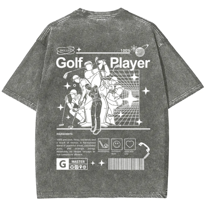 Golf Player Unisex Fit Washed T-Shirt