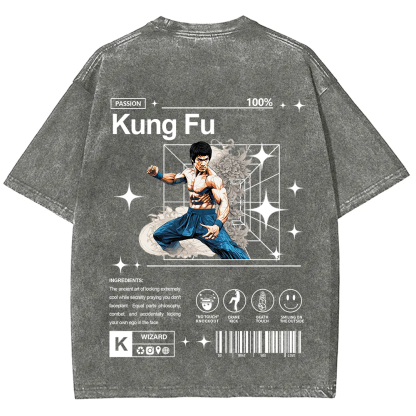ThinKung Fu Unisex Fit Washed T-Shirt
