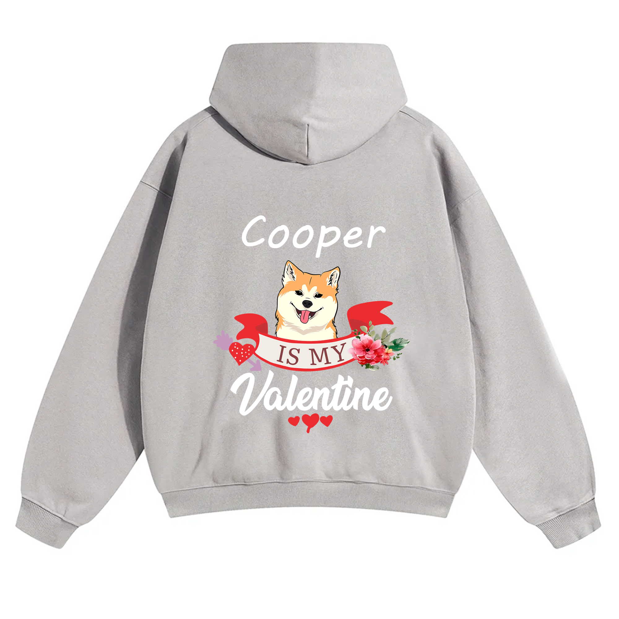 My Dog Is My Valentine Lover - Personalized Custom Unisex Hoodie
