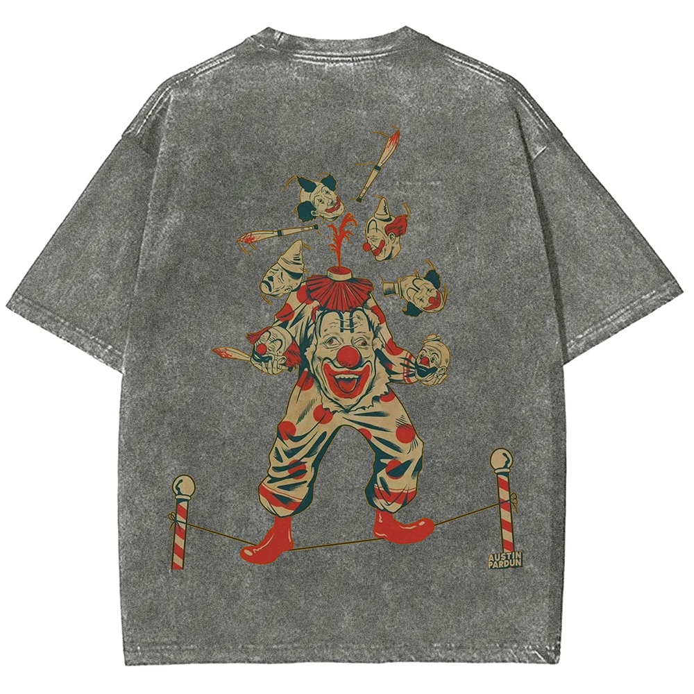 Halloween Clown Art Illustration Print Unisex Classic T-Shirt