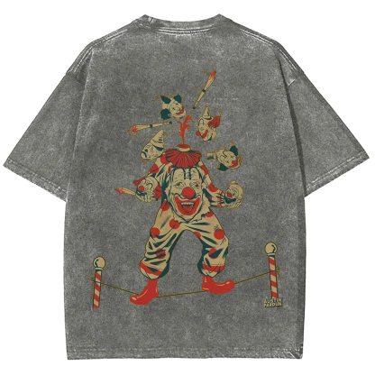 Halloween Clown Art Illustration Print Unisex Classic T-Shirt