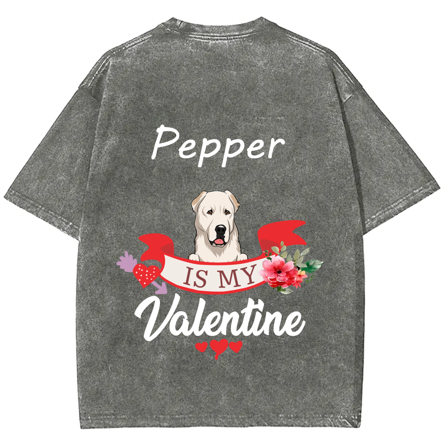 My Dog Is My Valentine Lover - Personalized Custom Unisex T-shirt