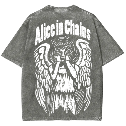 Unisex Vintage Washed Alice In Chains T-Shirt