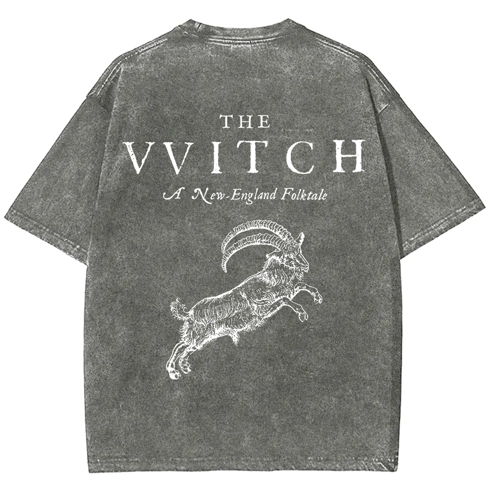 Unisex Vintage Washed The Witch  T-shirt