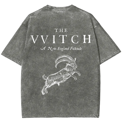 Unisex Vintage Washed The Witch  T-shirt