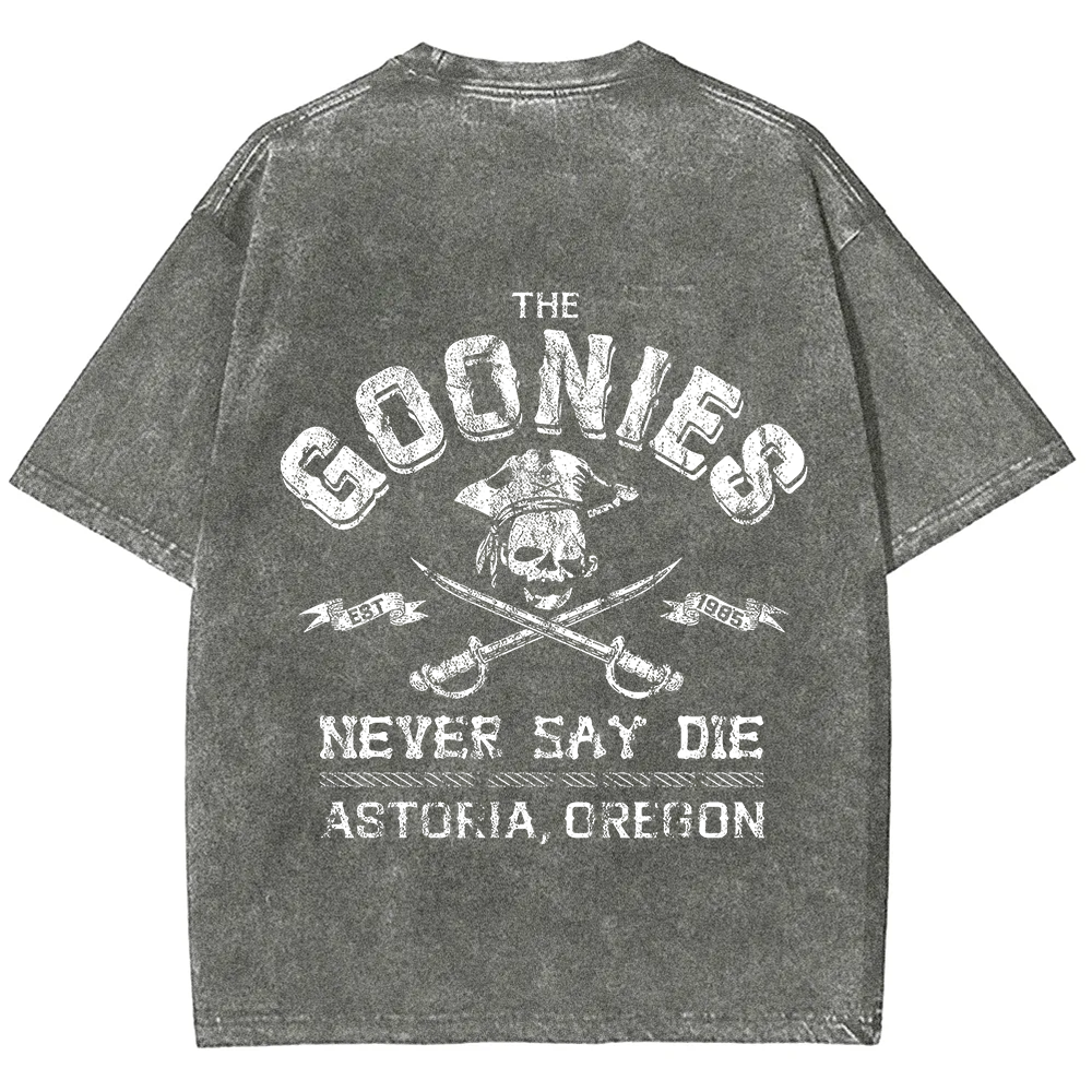 Unisex Vintage Washed The Goonies Never Say Die T-Shirt